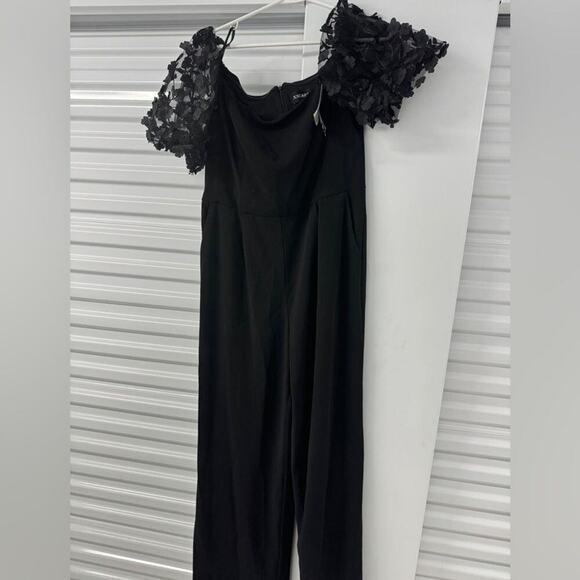 Xscape "BELLE" OFF SHOULDER SCUBA CREPE JUMPSUIT Size 14 New w/ Tag MSRP $219 - Picture 14 of 15